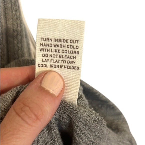 Soft Lace Trim Gray Cami Top Shirt SZ LG Normcore Neutral NWT - Picture 7 of 7